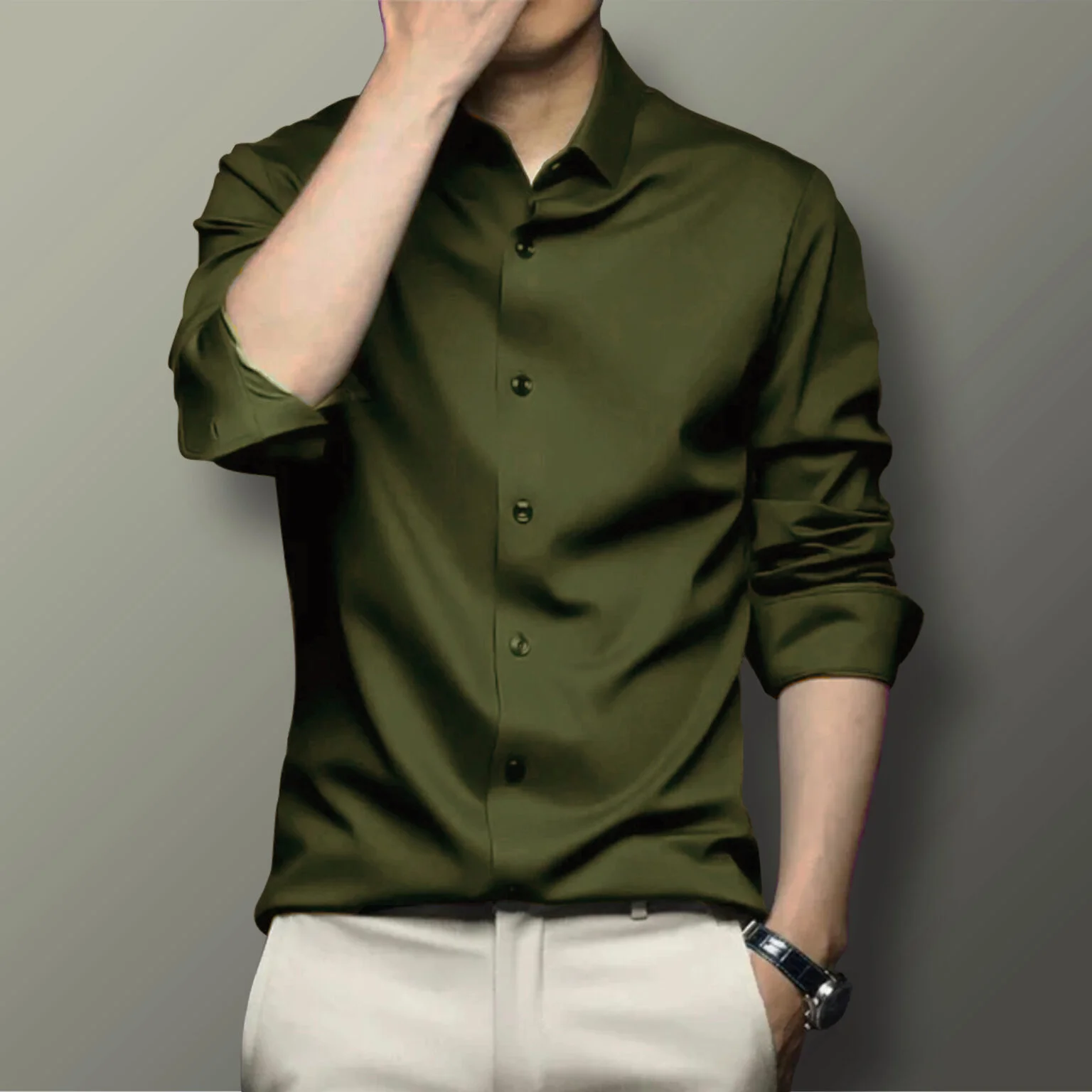 Premium Slim Fit Cotton Shirt For Men5